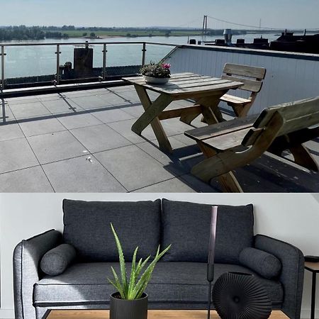 Panorama - Exklusives Apartment An Der Promenade Mit Dachterrasse & Rheinblick Emmerich Kültér fotó